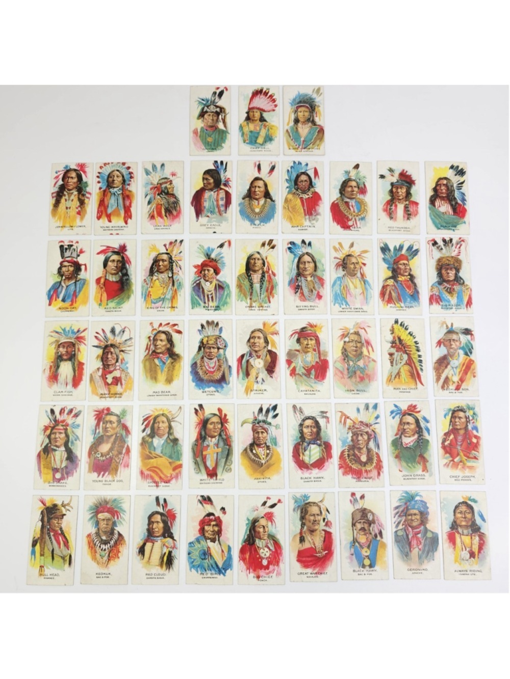 Vintage 1930 Indian Chiefs British American Tobacco Cards 48/50 No Duplicates